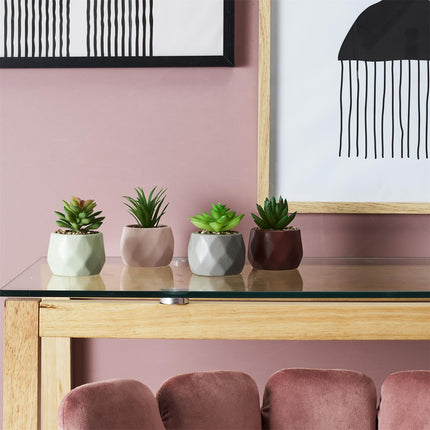 Mākslīgais sukulents dekoratīvā podiņā