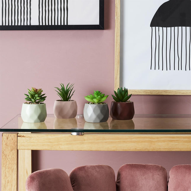 Mākslīgais sukulents dekoratīvā podiņā