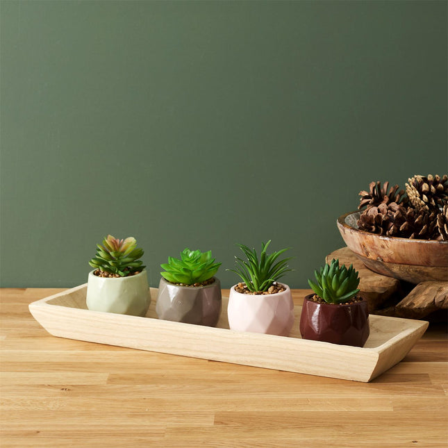 Mākslīgais sukulents dekoratīvā podiņā