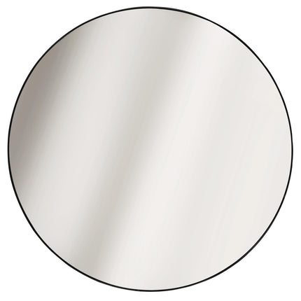 Apaļš sienas spogulis 55 cm – Metāla melns / sudraba / zelta rāmis