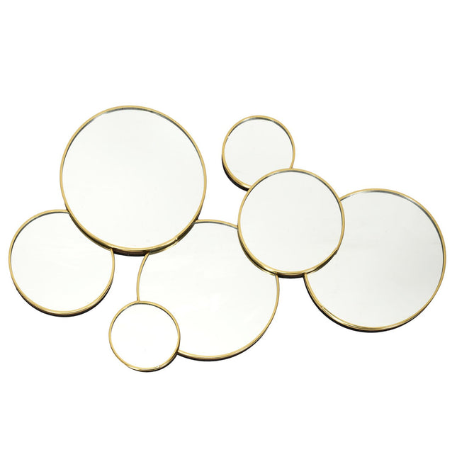 Dekoratīvais sienas spogulis “Golden Circles”