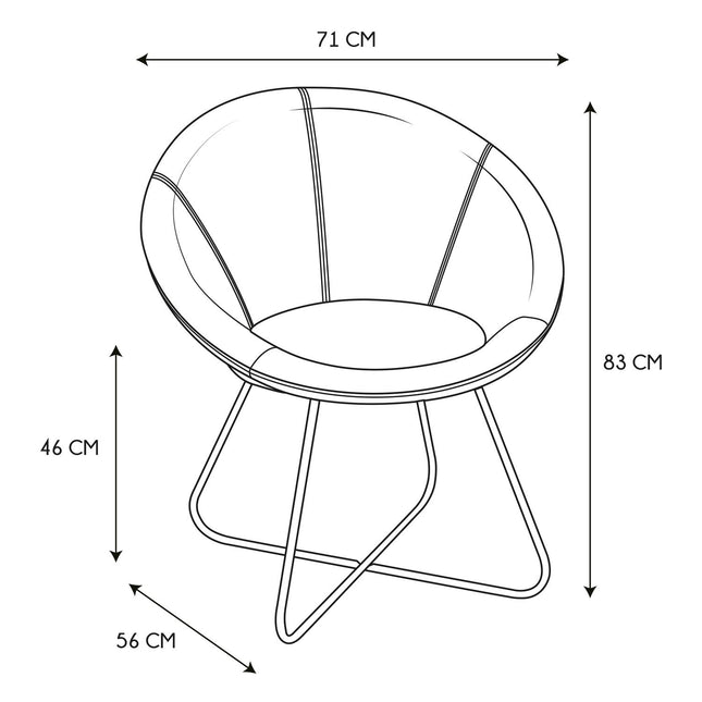 MELNS ''KARL'' ATZVELTNES KRĒSLS