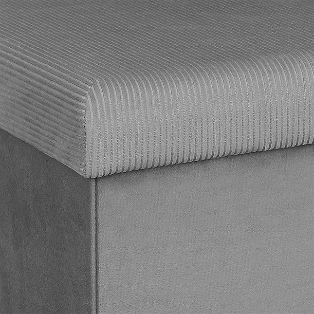 Velvet salokāms uzglabāšanas pufs