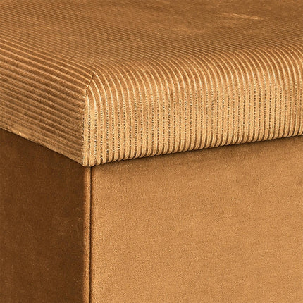 Velvet salokāms uzglabāšanas pufs