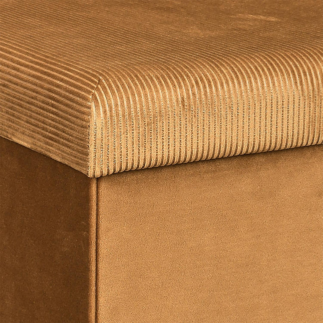 Velvet salokāms uzglabāšanas pufs