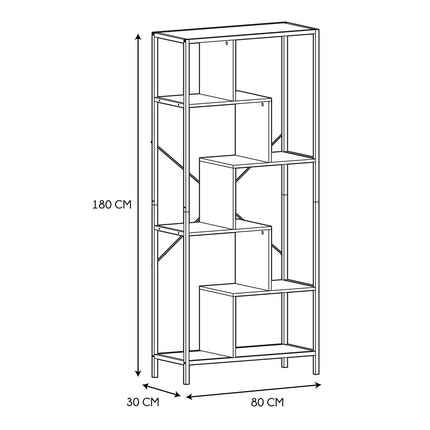 Metāla un koka plaukts