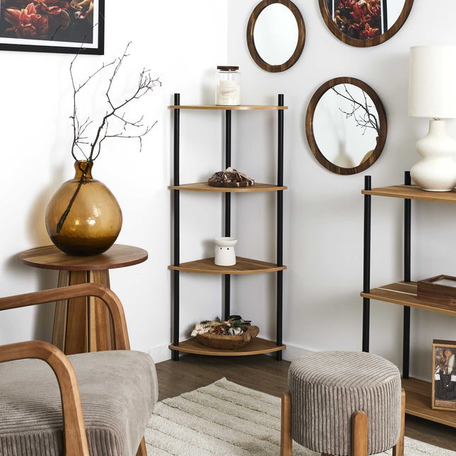 Stūra plaukts ar 4 līmeņiem