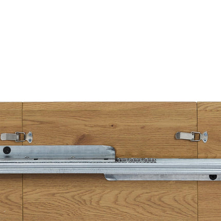 Ovāls izvelkamais pusdienu galds (120–160 cm)
