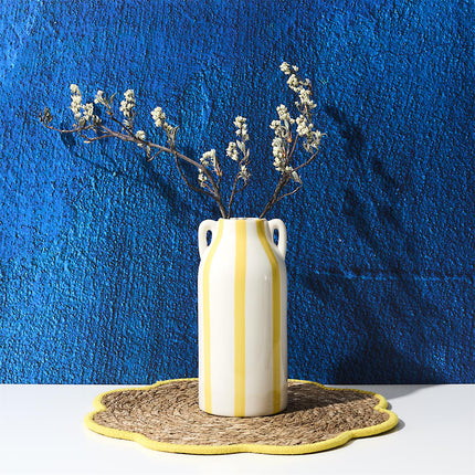 Dolce Vita keramikas vāze ar svītrām – H22,5 cm, 4 krāsas