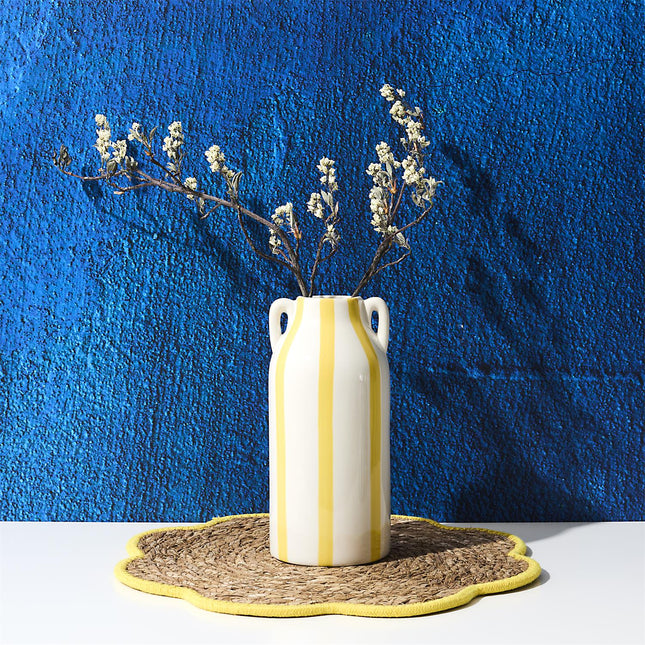Dolce Vita keramikas vāze ar svītrām – H22,5 cm, 4 krāsas