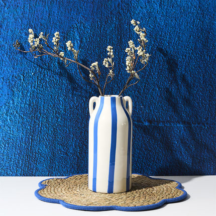 Dolce Vita keramikas vāze ar svītrām – H22,5 cm, 4 krāsas