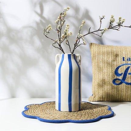 Dolce Vita keramikas vāze ar svītrām – H22,5 cm, 4 krāsas
