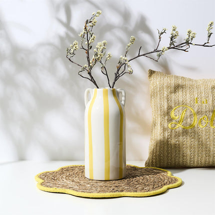 Dolce Vita keramikas vāze ar svītrām – H22,5 cm, 4 krāsas