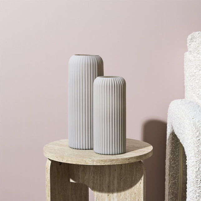 Tonēta stikla vāze ar reljefu – 26 cm (4 veidi)