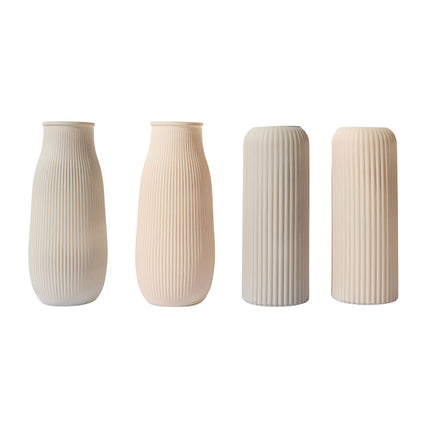 Tonēta stikla vāze ar reljefu – 26 cm (4 veidi)