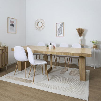 Izvelkamais konsoles galds “Klaus” 90–235 cm – koka dizains (MDF)