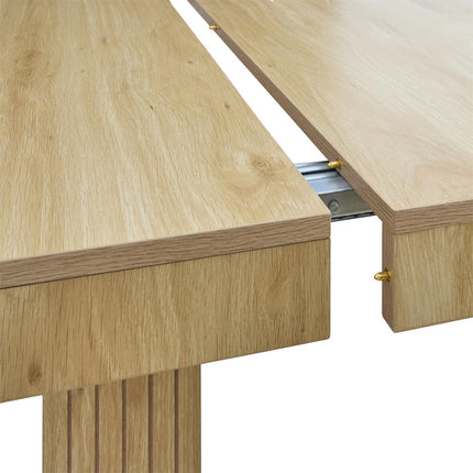 Izvelkamais konsoles galds “Klaus” 90–235 cm – koka dizains (MDF)