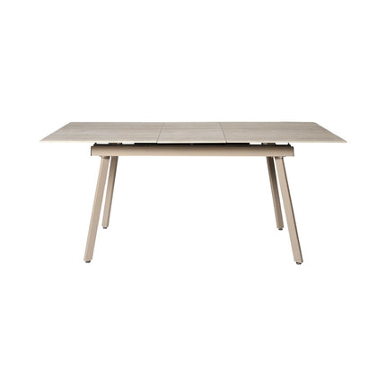 Izvelkams keramikas galds ''PIETRA'' 140–180 cm – sinterētais akmens, metāls