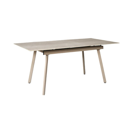 Izvelkams keramikas galds ''PIETRA'' 140–180 cm – sinterētais akmens, metāls