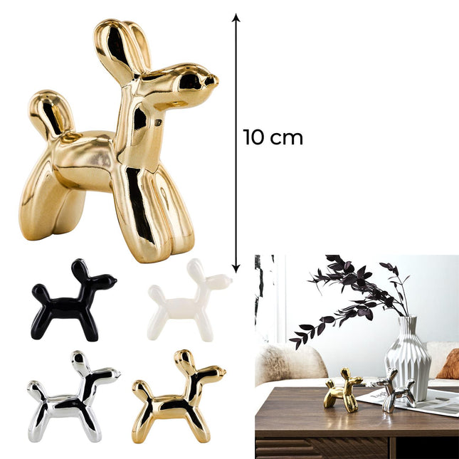 Crazy Dog dekoratīva figūra – H10 cm, 4 krāsas