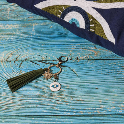 Louxor dekoratīvs piekariņš ar pušķi un pre “ļaunās acs” motīvu, 2 krāsas