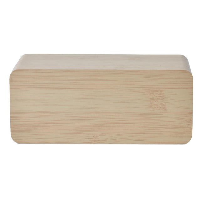 Digitālais modinātājs ar bezvadu (indukcijas) uzlādi – bambusa dizainā