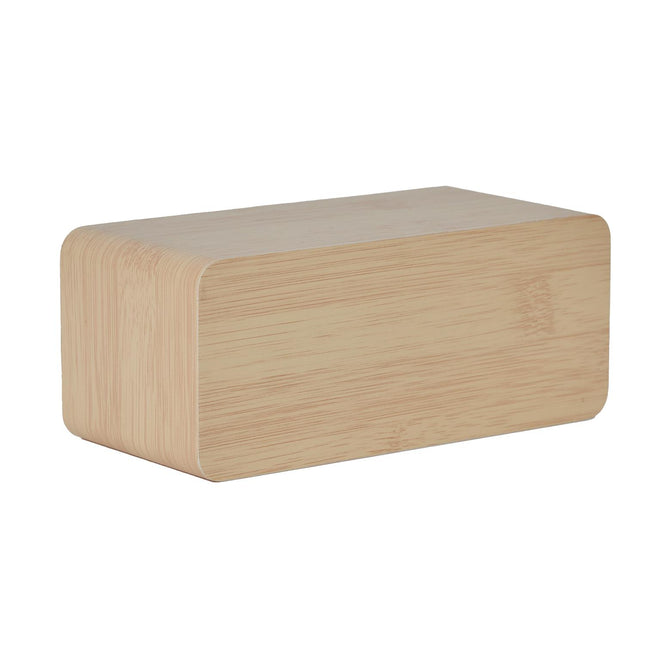 Digitālais modinātājs ar bezvadu (indukcijas) uzlādi – bambusa dizainā