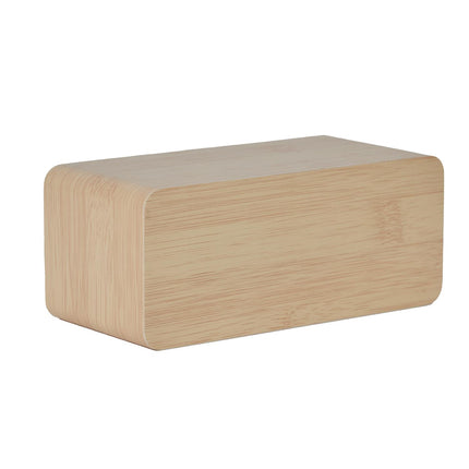 Digitālais modinātājs ar bezvadu (indukcijas) uzlādi – bambusa dizainā