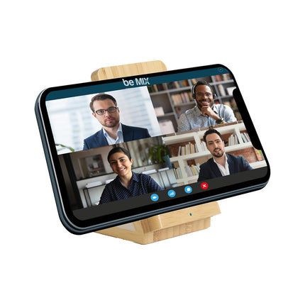 Bezvadu uzlādes statīvs viedtālrunim (indukcija), koka