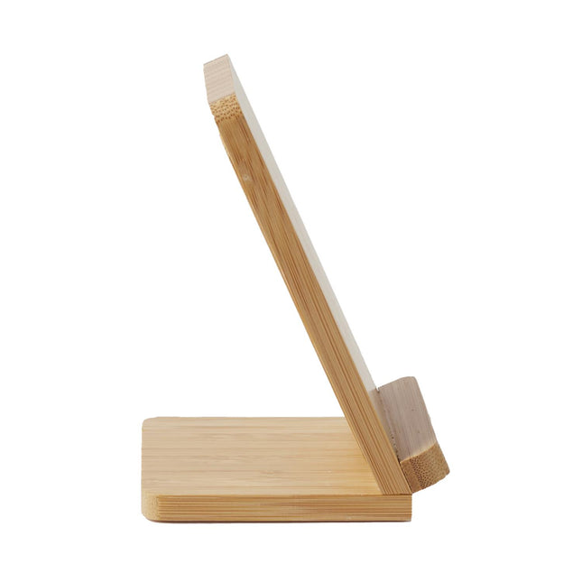 Bezvadu uzlādes statīvs viedtālrunim (indukcija), koka