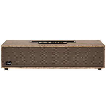 Bezvadu skaļrunis ar koka efekta dizainu