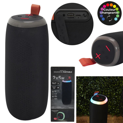 Portatīvā Bluetooth skaļruņa ar LED apgaismojumu