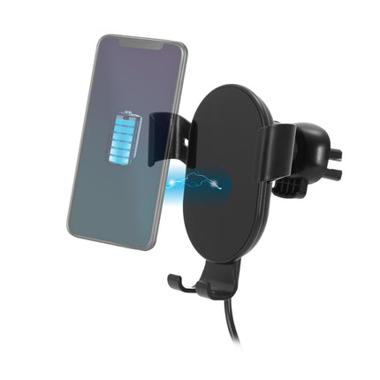 Bezvadu auto telefona turētājs ar ātro uzlādi (15W)