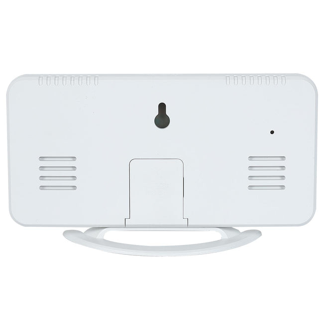 Digitālais LED galda pulkstenis ar vairākkrāsu displeju un USB pieslēgumiem