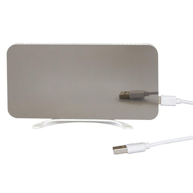 Digitālais LED galda pulkstenis ar vairākkrāsu displeju un USB pieslēgumiem