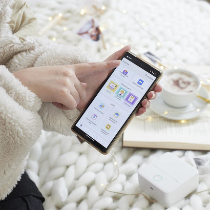 Bezvadu termo printeris “Tiny Print” – melnbalta druka bez tintes