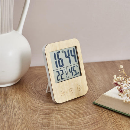 Daudzfunkcionāla digitālā stacija – temperatūra, mitrums, laiks un modinātājs