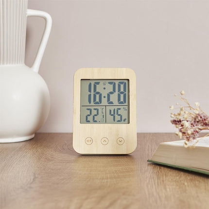 Daudzfunkcionāla digitālā stacija – temperatūra, mitrums, laiks un modinātājs