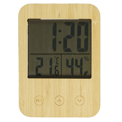 Daudzfunkcionāla digitālā stacija – temperatūra, mitrums, laiks un modinātājs