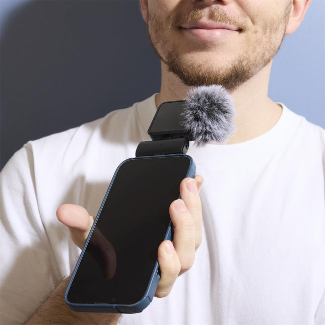 Bezvadu klipša mikrofons viedtālrunim