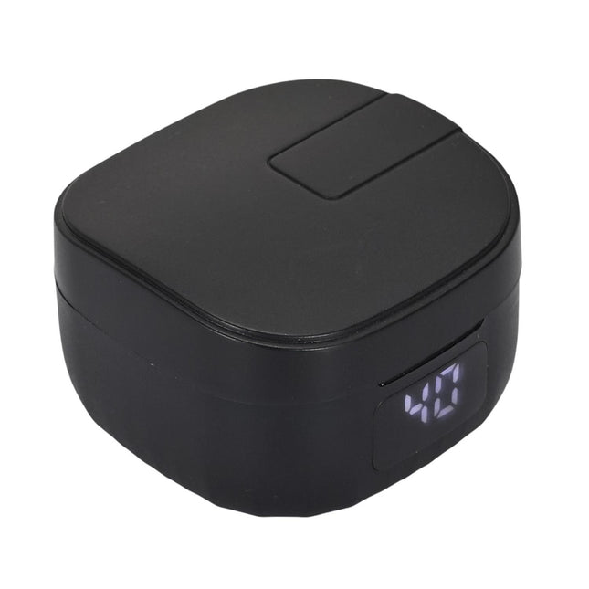 Bezvadu Bluetooth austiņas ar uzlādes futlāri un LED baterijas indikatoru