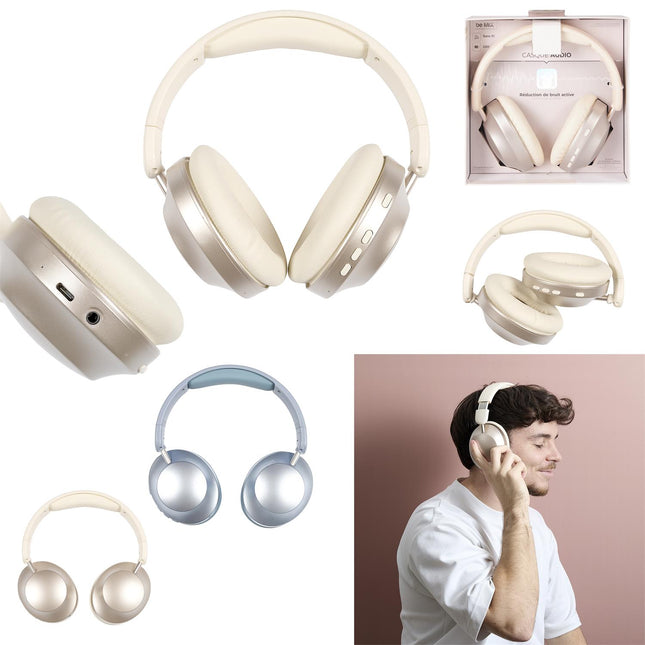 Premium bezvadu austiņas ar aktīvo trokšņu slāpēšanu (ANC) – 22h darbība