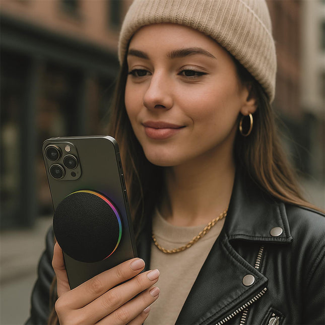 Magnētiskais bezvadu Bluetooth skaļrunis ar LED apgaismojumu