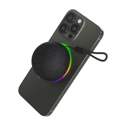 Magnētiskais bezvadu Bluetooth skaļrunis ar LED apgaismojumu