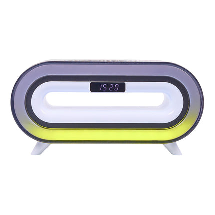 Modinātājs ar Bluetooth skaļruni, bezvadu uzlādi un RGB apgaismojumu