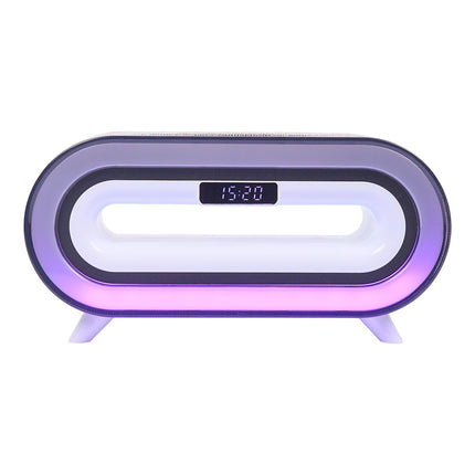 Modinātājs ar Bluetooth skaļruni, bezvadu uzlādi un RGB apgaismojumu