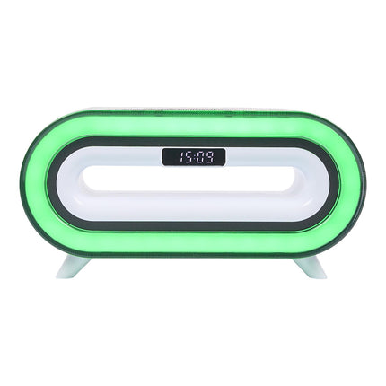 Modinātājs ar Bluetooth skaļruni, bezvadu uzlādi un RGB apgaismojumu