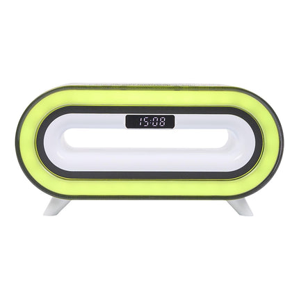 Modinātājs ar Bluetooth skaļruni, bezvadu uzlādi un RGB apgaismojumu