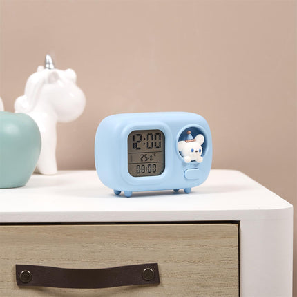 Kawaii digitālais modinātājpulkstenis ar LED naktslampiņu (3 dizaini)