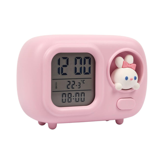 Kawaii digitālais modinātājpulkstenis ar LED naktslampiņu (3 dizaini)